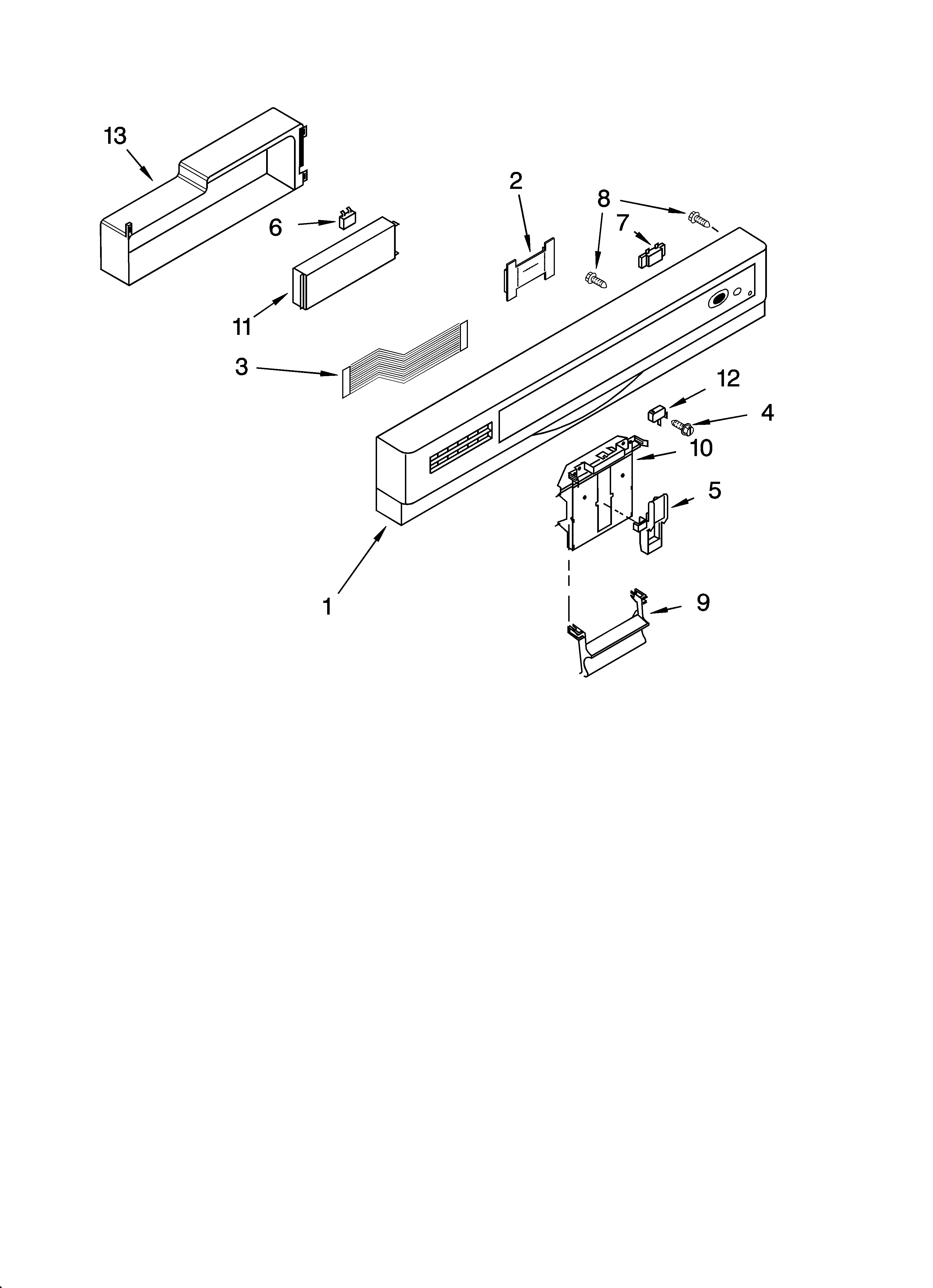Control panel parts