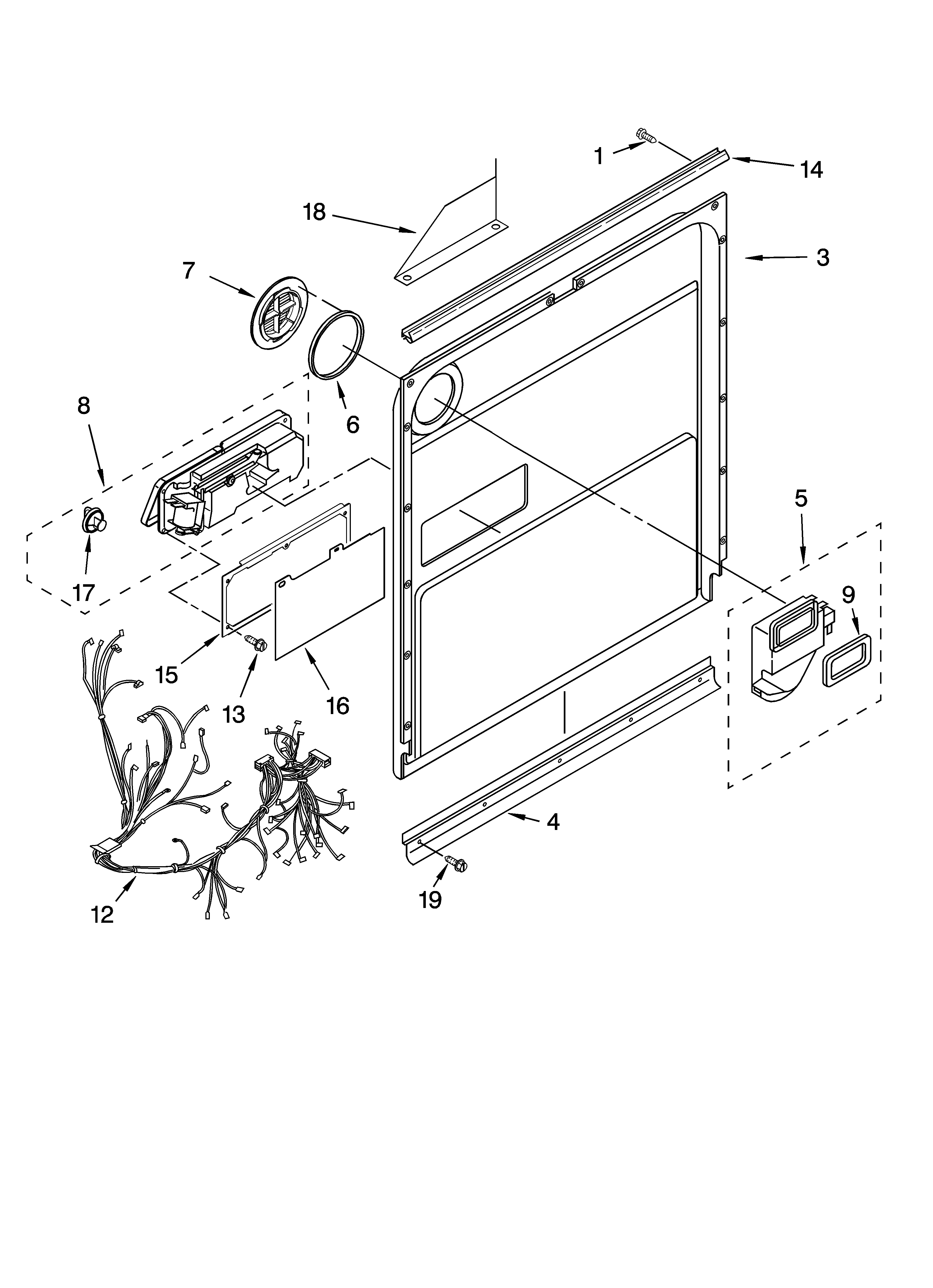 Door and latch parts