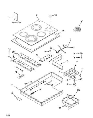 Cooktop parts, optional parts