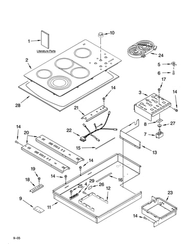 Cooktop parts, optional parts