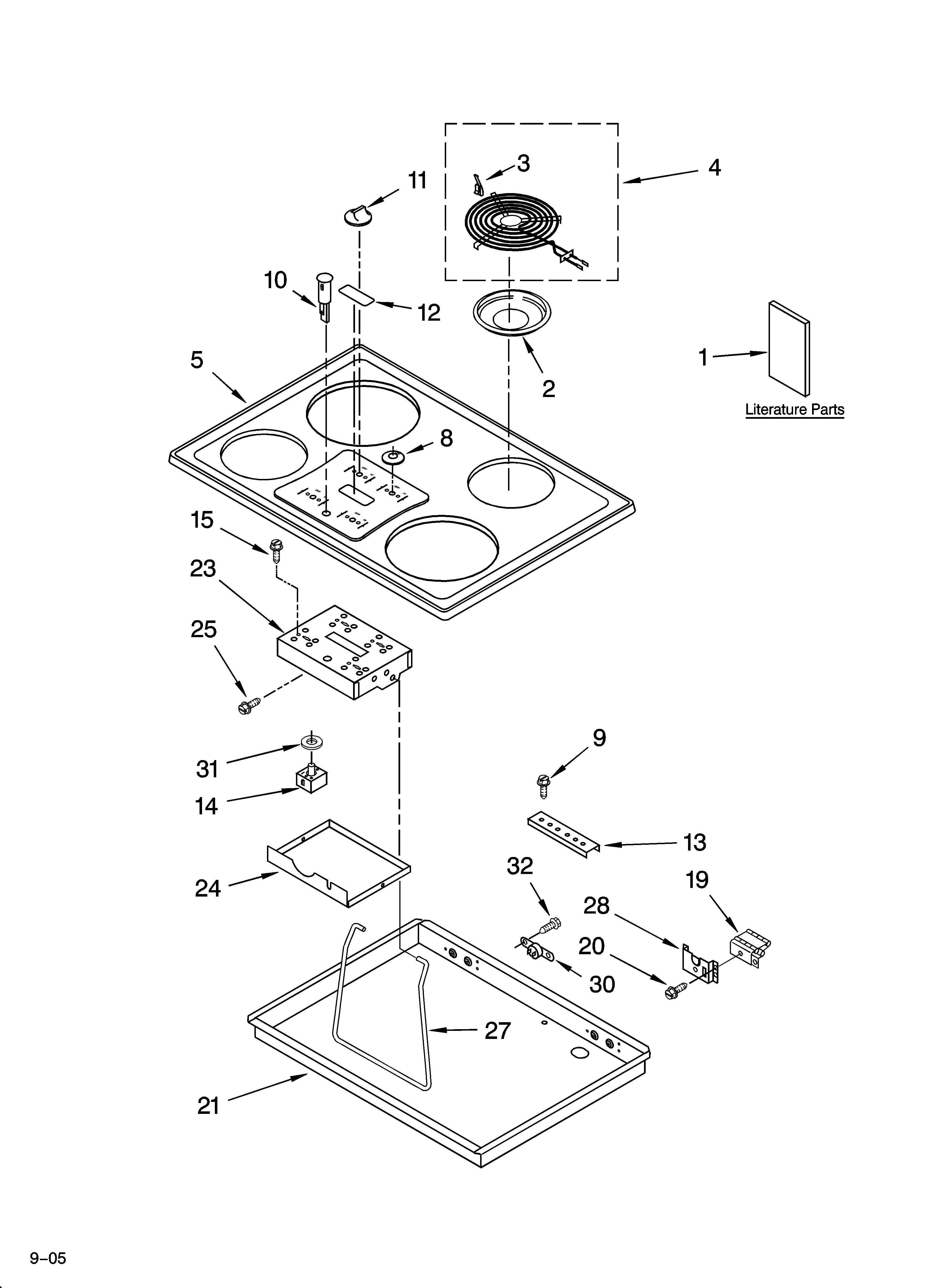 Cooktop parts