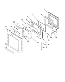 Oven door parts