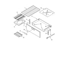 KitchenAid KERA205PSS2 drawer & broiler parts, optional parts diagram