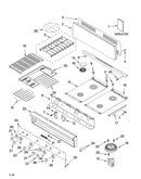 Cooktop, burner and grate parts