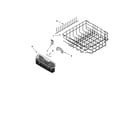 KitchenAid KUDI02CRBS0 lower rack parts, optional parts (not included) diagram