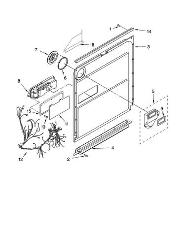 Door and latch parts