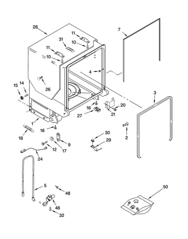 Tub and frame parts