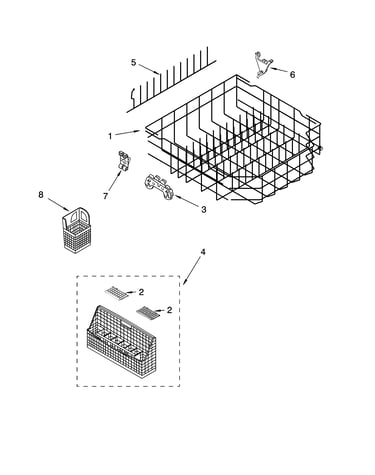 Lower rack parts