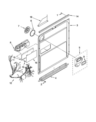 Door and latch parts