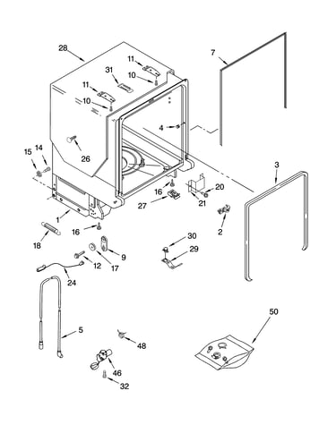 Tub and frame parts