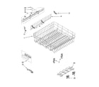 KitchenAid KUDP01ILWH7 upper rack and track parts diagram