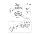 KitchenAid KUDP02IRWH0 pump and motor parts diagram