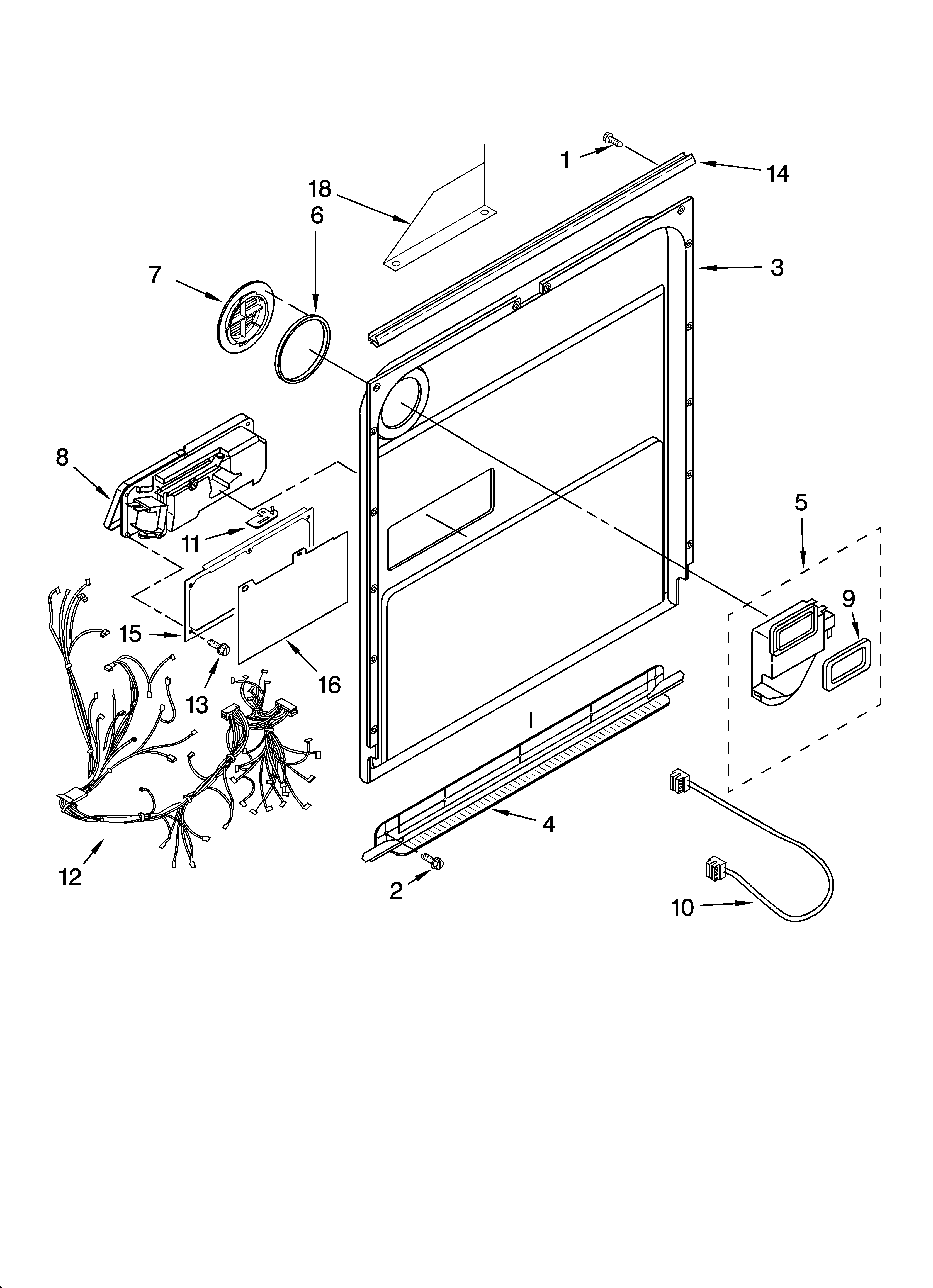 Door and latch parts