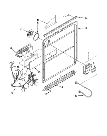 Door and latch parts