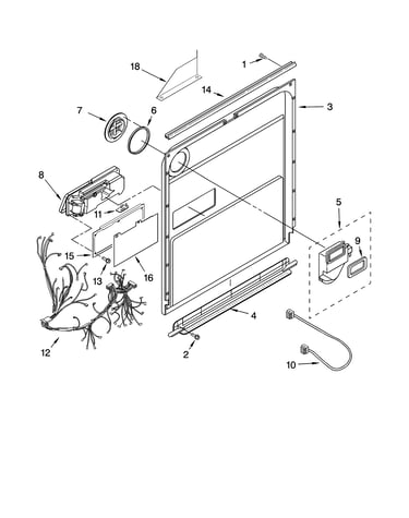 Door and latch parts