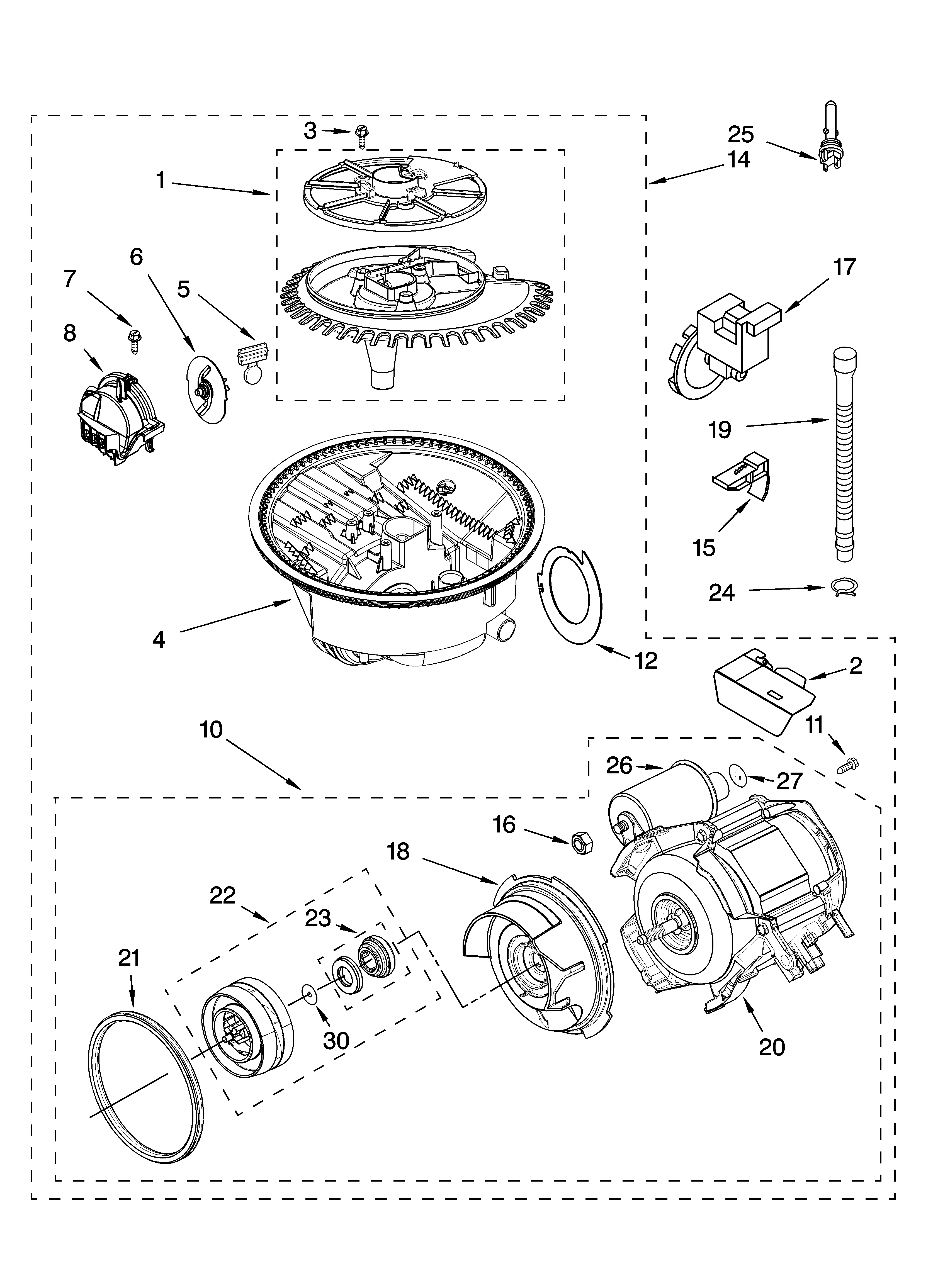 Pump and motor parts