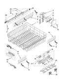 Upper rack and track parts