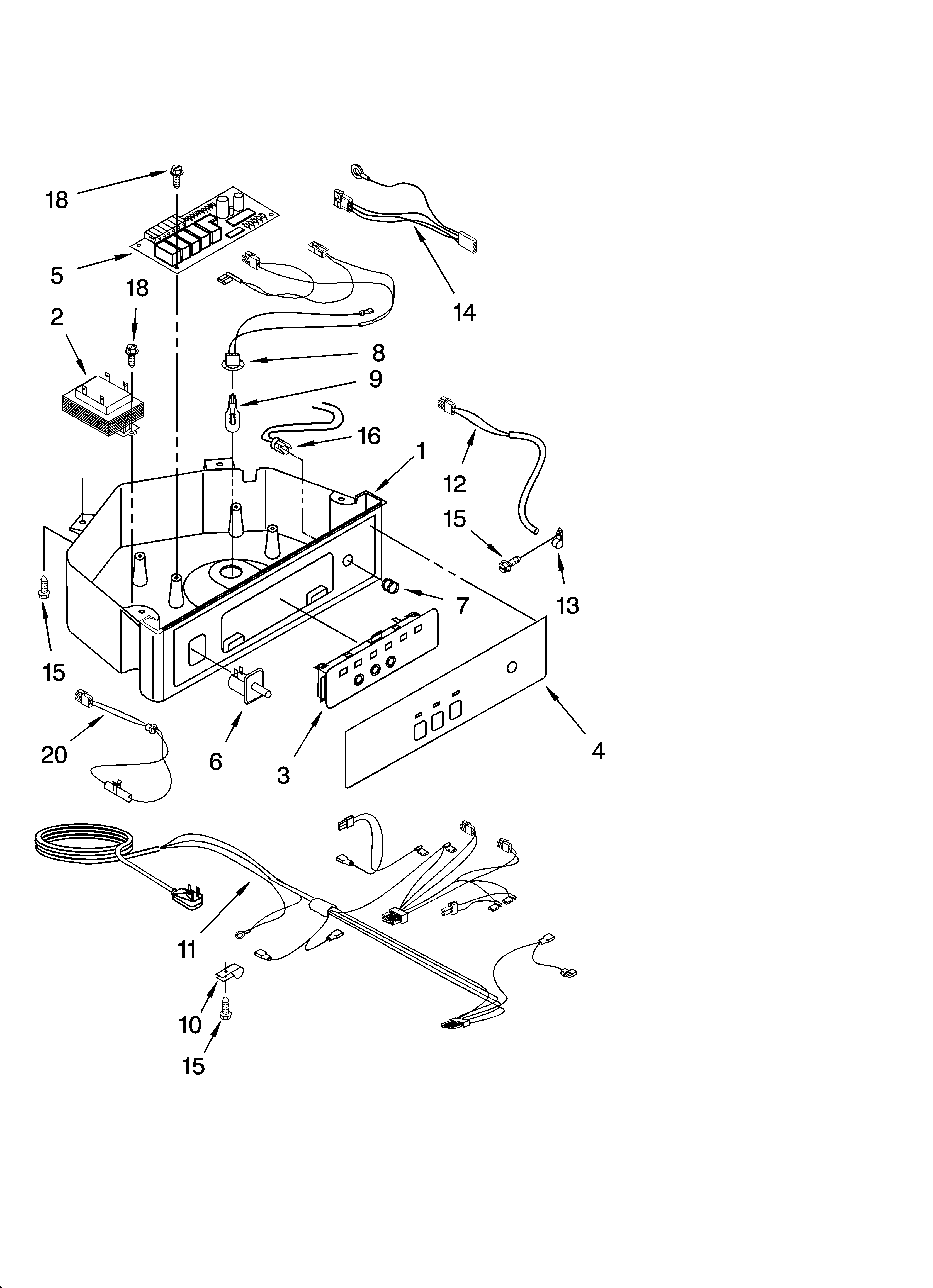 Control panel parts