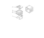 Whirlpool RBD306PDT15 internal oven parts diagram