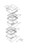 Refrigerator shelf parts