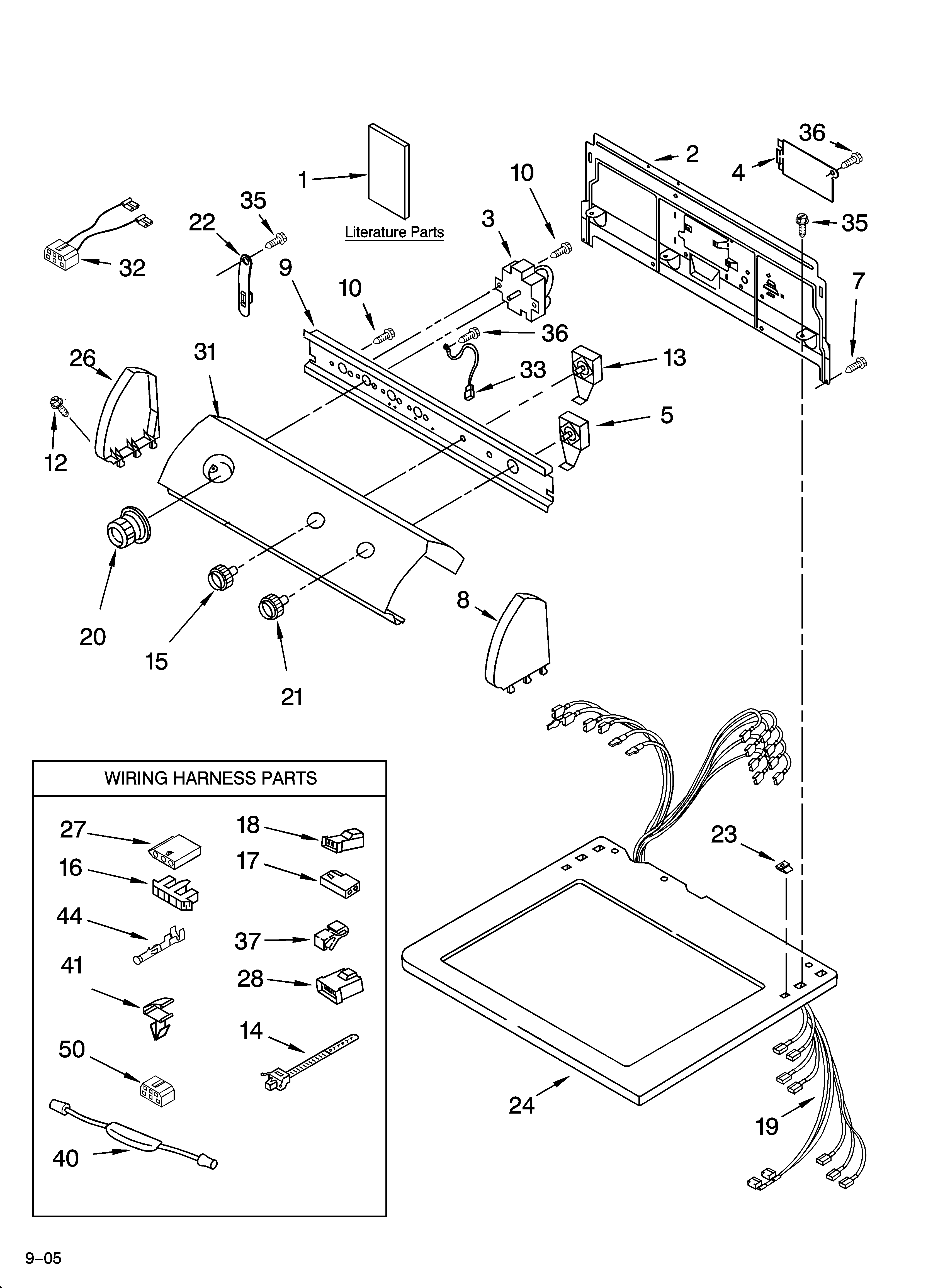 Top and console parts