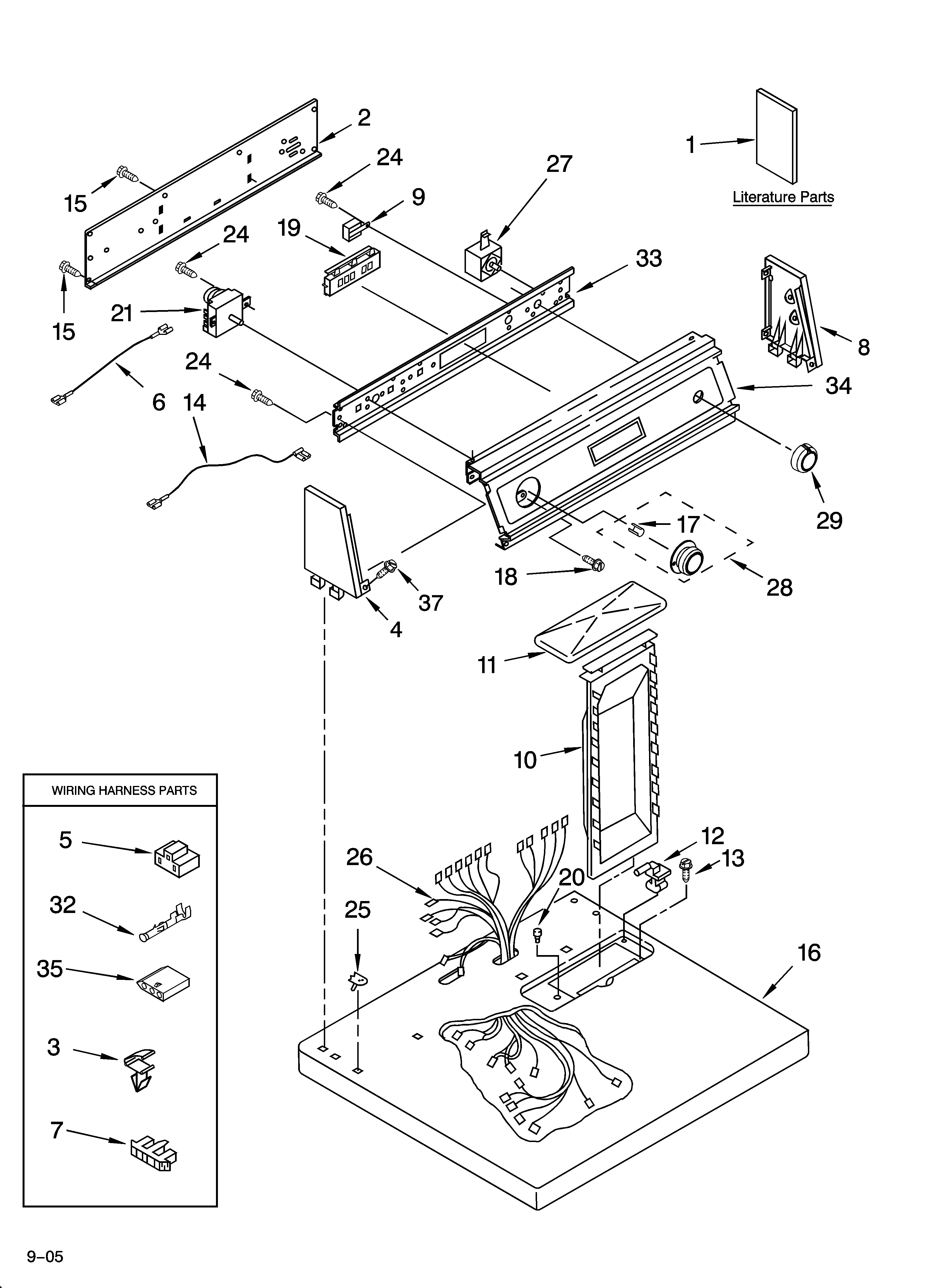 Top and console parts