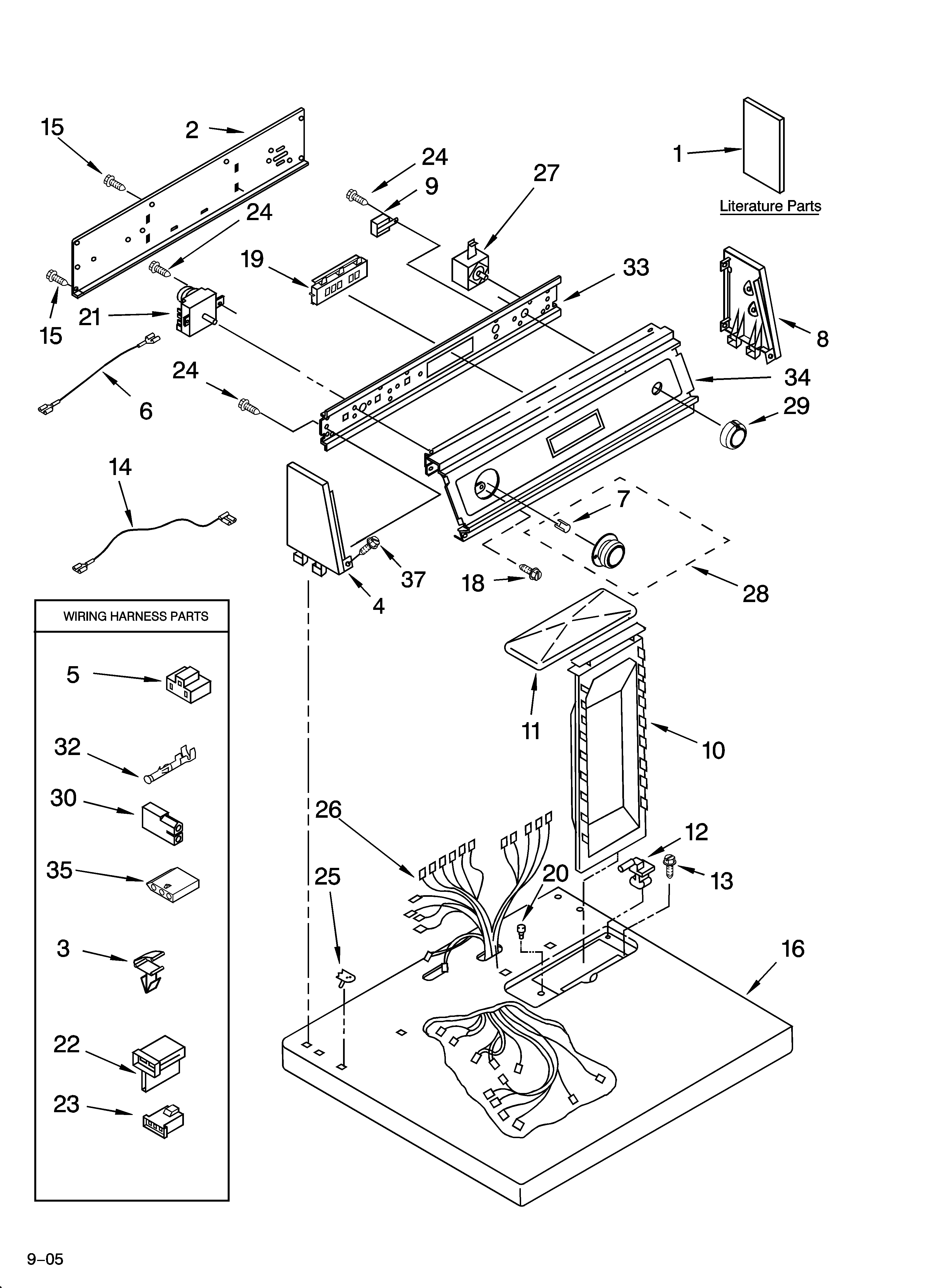 Top and console parts
