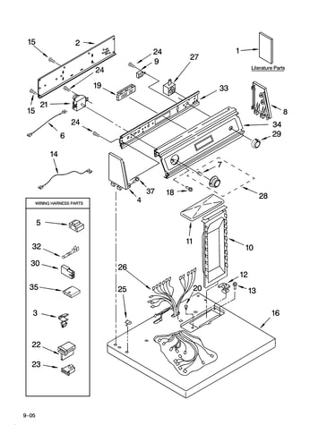 Top and console parts