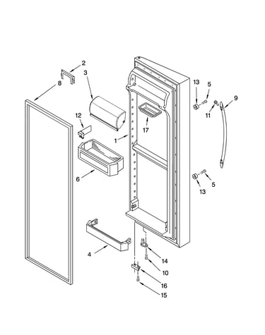 Refrigerator door parts