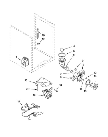 Pump and motor parts, optional parts (not included)