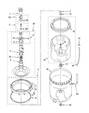Agitator, basket and tub parts