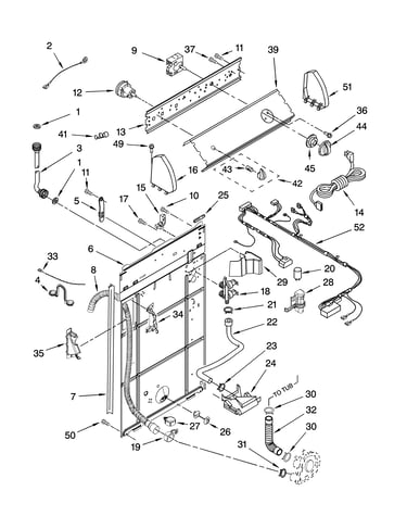 Controls and rear panel parts