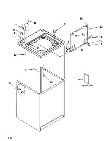 Top and cabinet parts