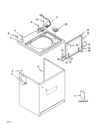 Top and cabinet parts