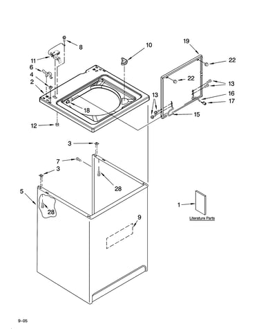 Top and cabinet parts