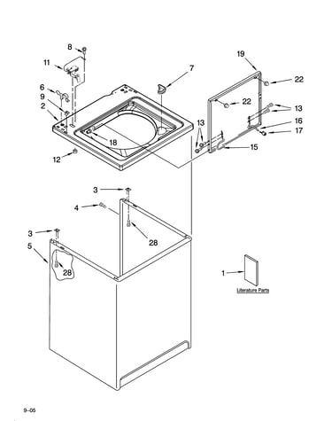 Top and cabinet parts