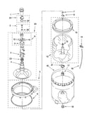 Agitator, basket and tub parts