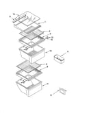 Refrigerator shelf parts