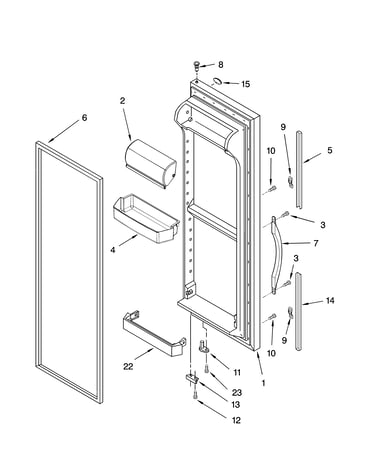 Refrigerator door parts