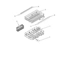 Whirlpool DU018DWLB1 dishrack parts, optional parts (not included) diagram
