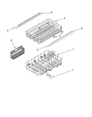 Dishrack parts, optional parts (not included)