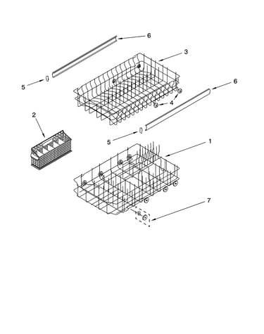Dishrack parts, optional parts (not included)