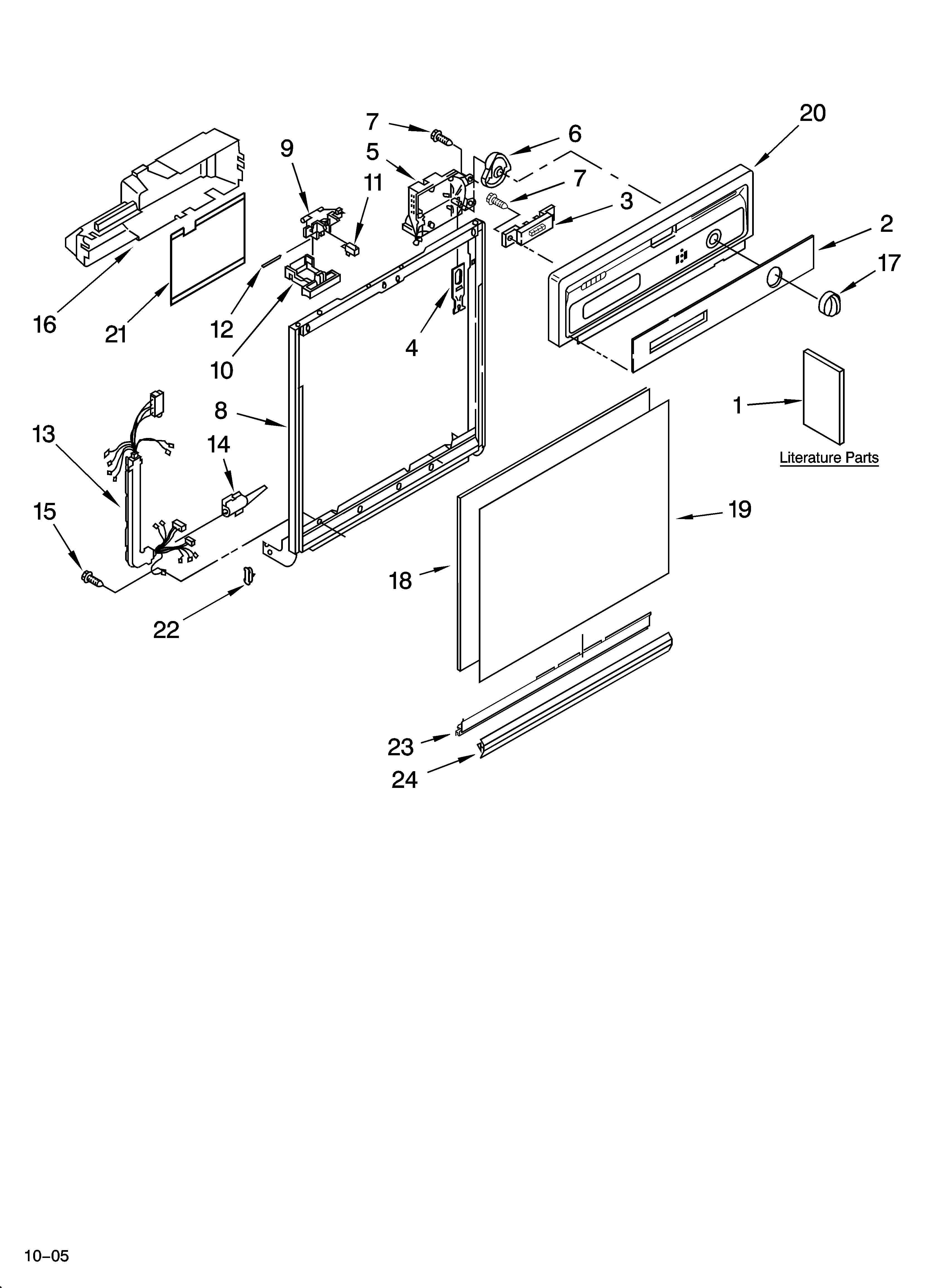 Frame and console parts