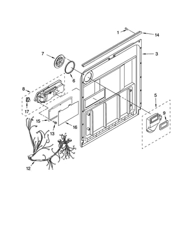 Door and latch parts