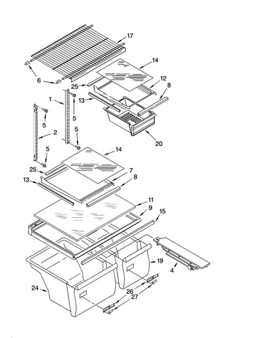 Shelf parts, optional parts