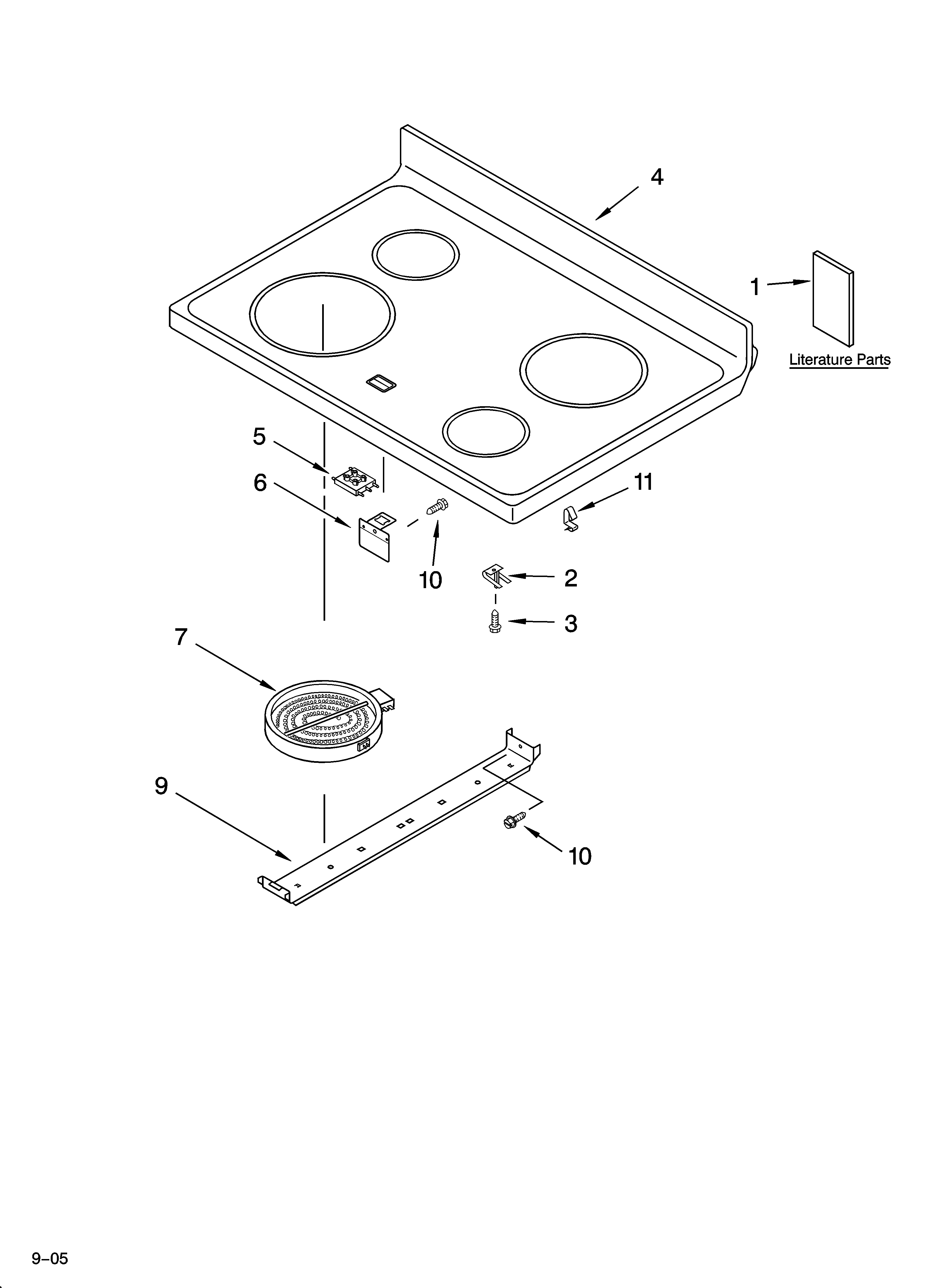 Cooktop parts
