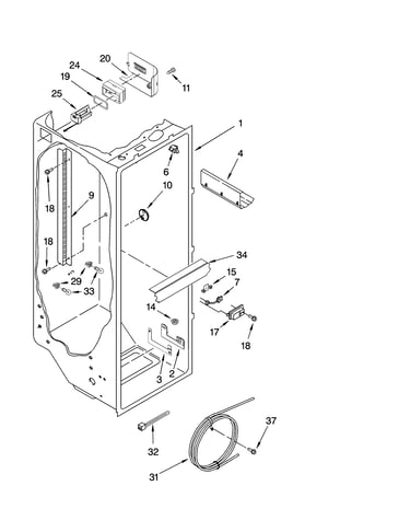 Refrigerator liner parts