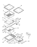 Refrigerator shelf parts