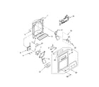 Whirlpool GC3CHAXNB00 dispenser front parts diagram