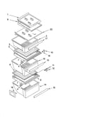 Refrigerator shelf parts